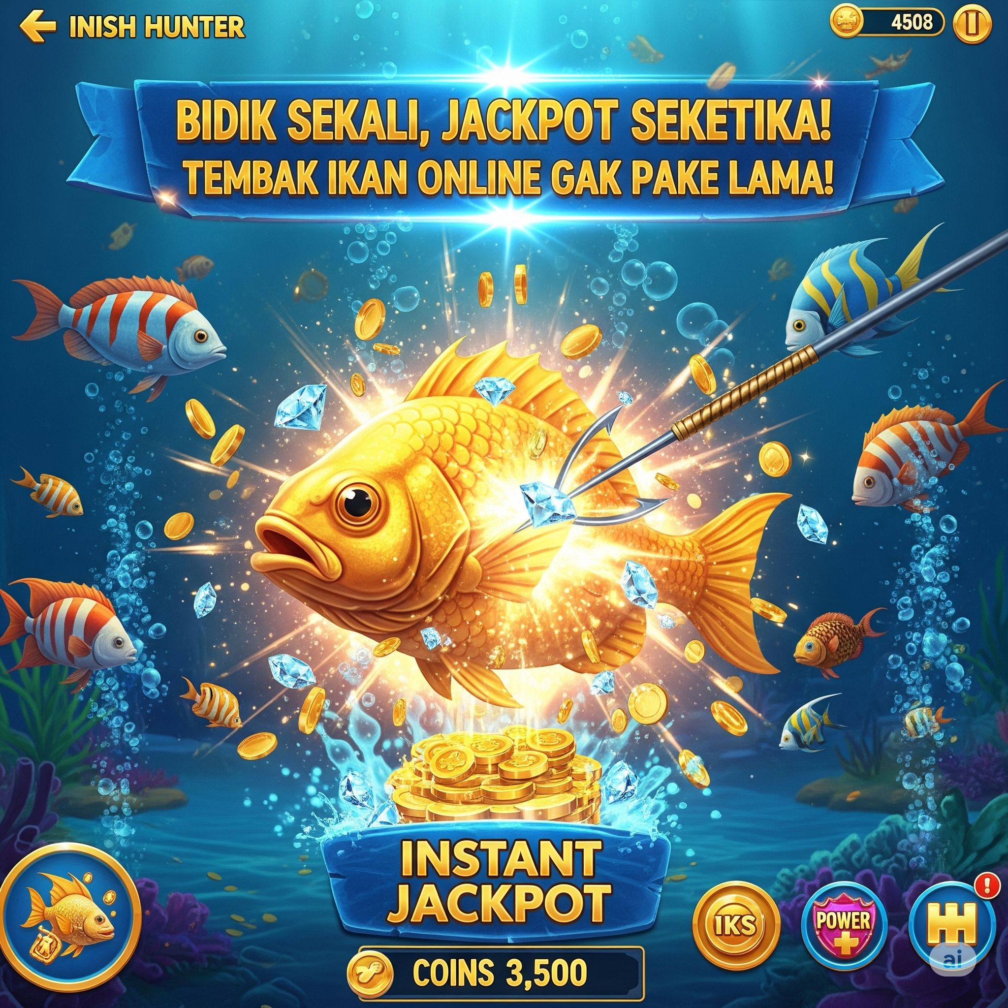 Bidik Sekali, Jackpot Seketika! Tembak Ikan Online Gak Pake Lama!