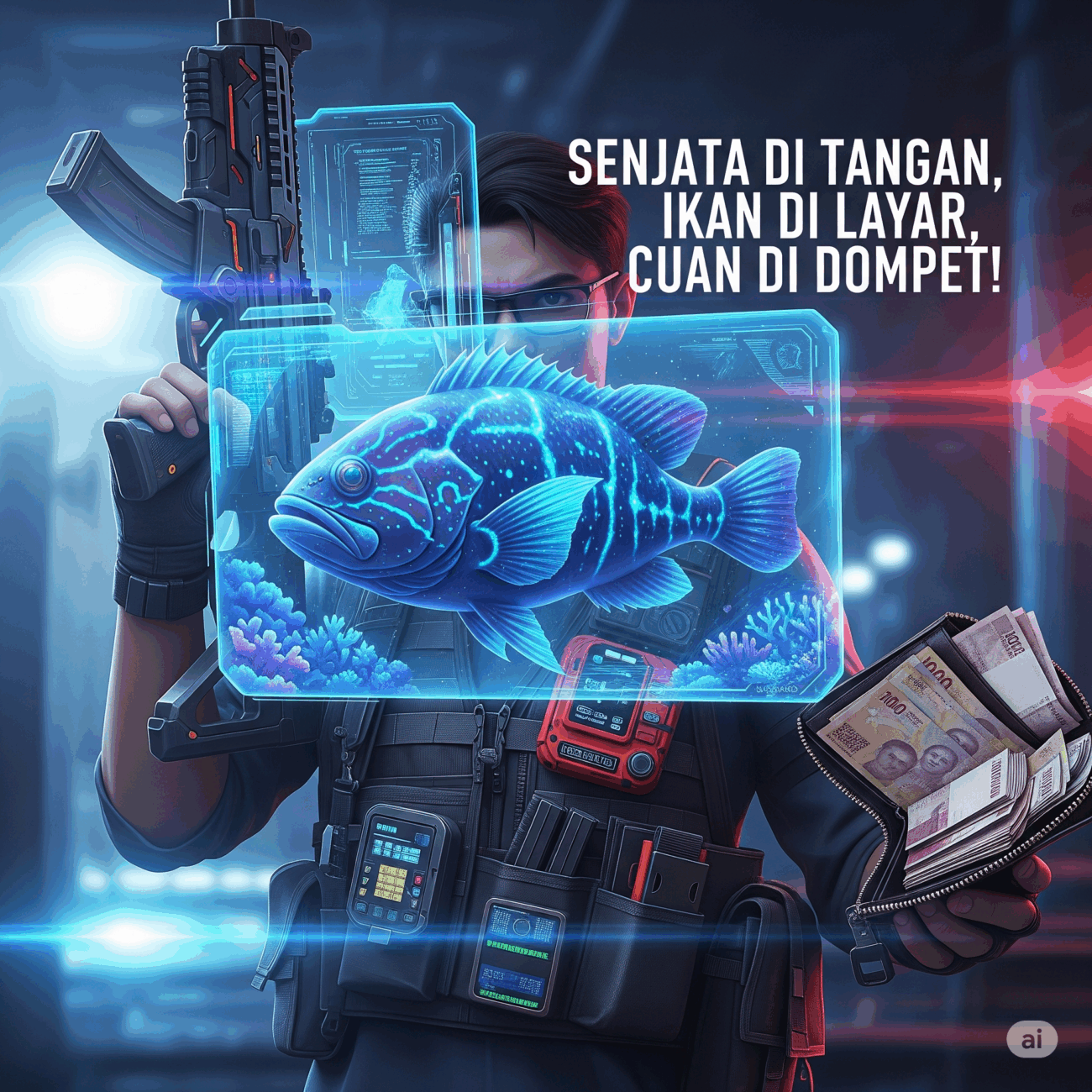 Senjata di Tangan, Ikan di Layar, Cuan di Dompet!