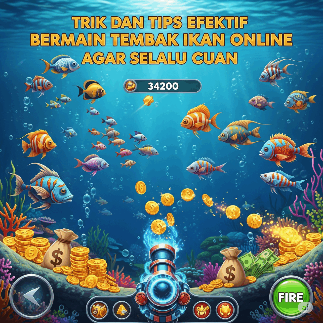 Trik dan Tips Efektif Bermain Tembak Ikan Online Agar Selalu Cuan